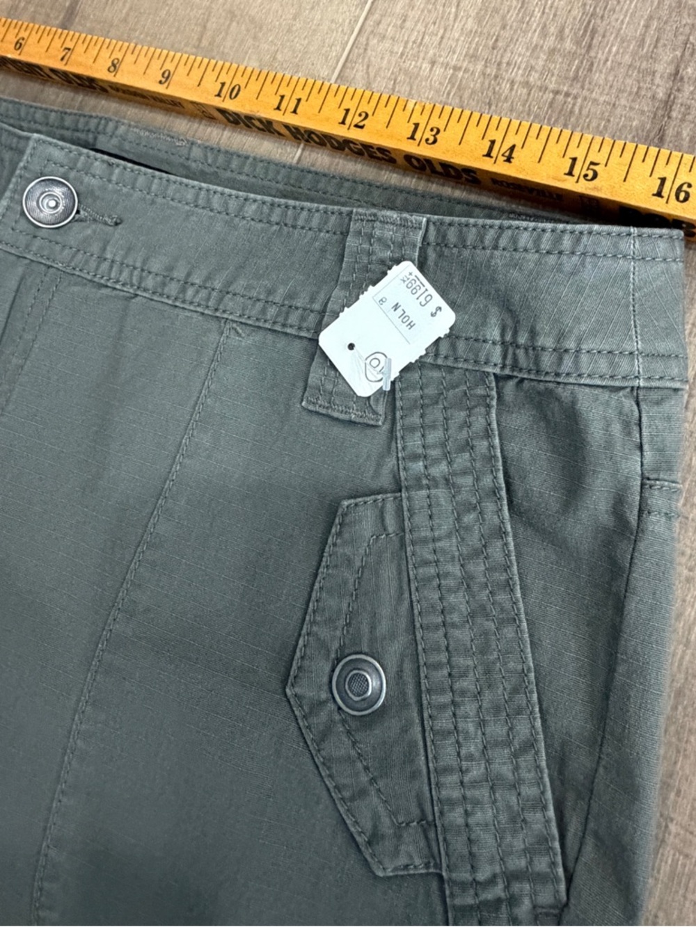 Tribal Women Olive Green Capris Pants Size 10 Cotton Zip Style 867430-253 NEW - Picture 7 of 12